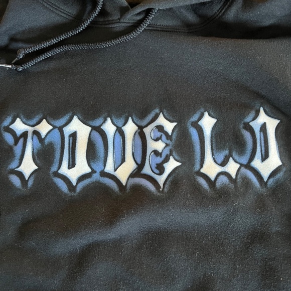 TOVE LO Blue Scorpion Graphic Official Merch Pullover Hoodie Sweatshirt M - Picture 3 of 8